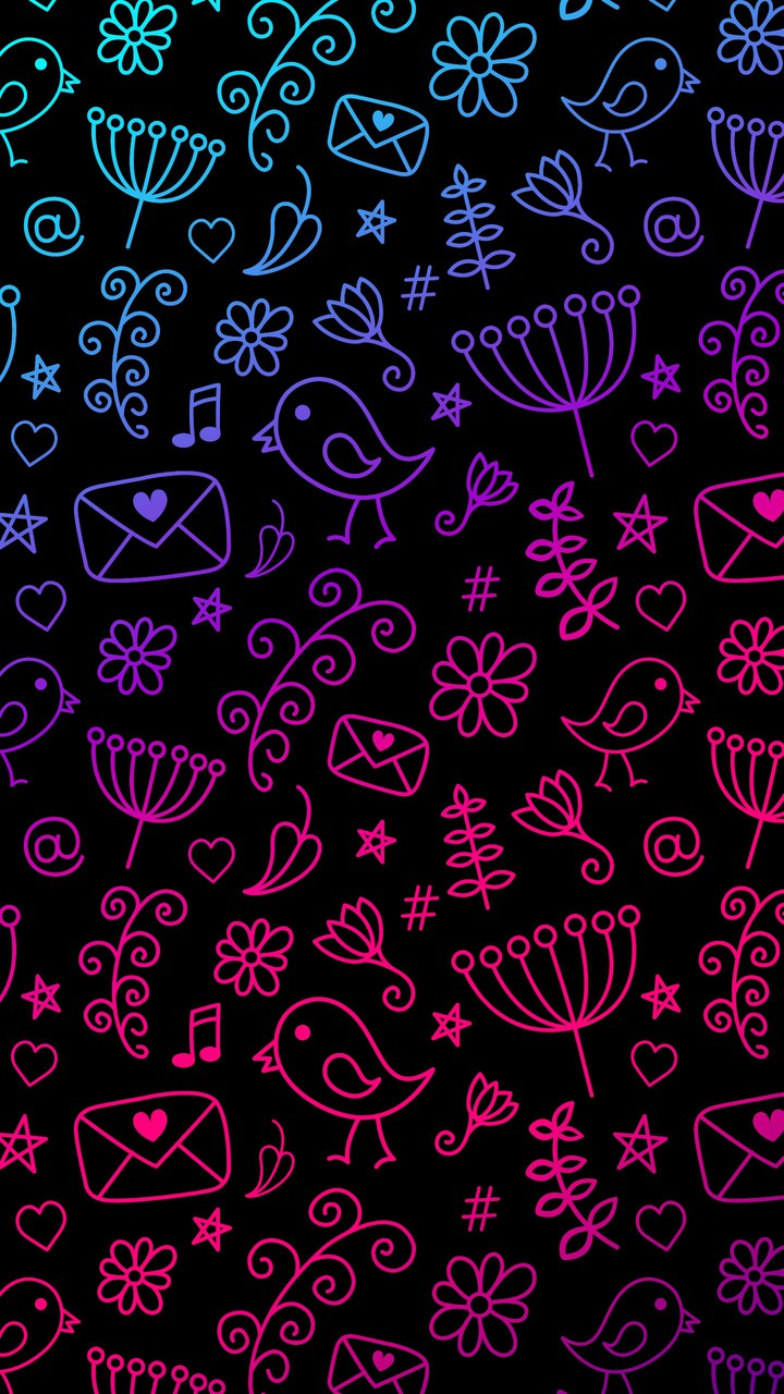 blue & pink