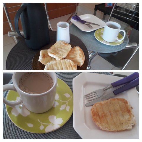 Café da manhã,saudável.