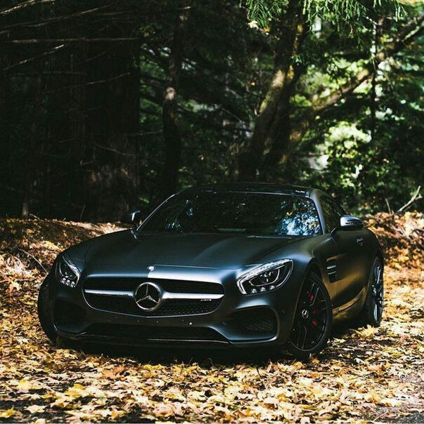 Mercedes black car