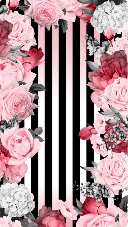 Strips and roses