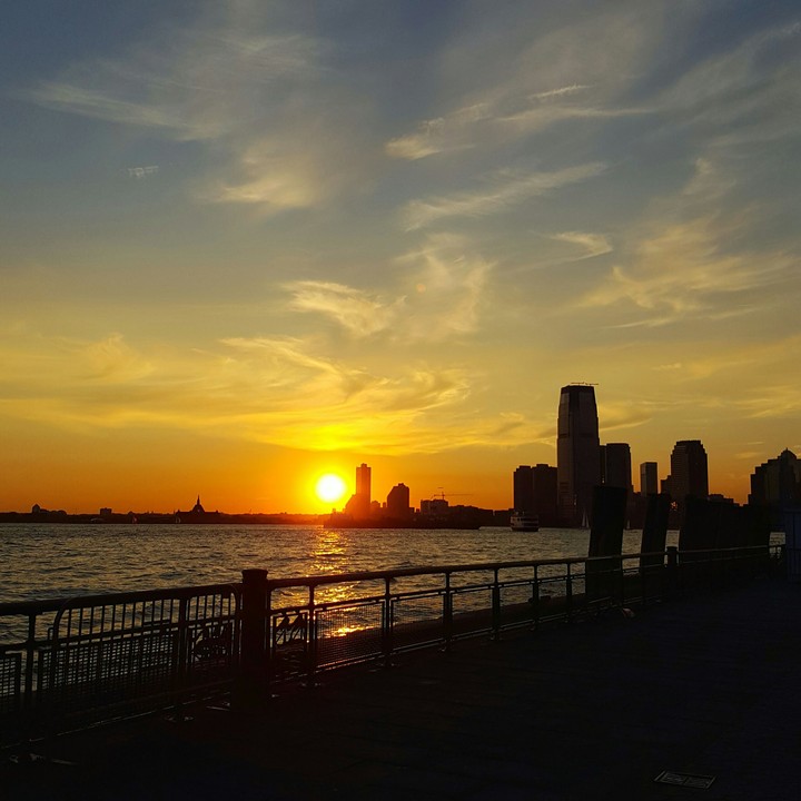 Battery Park sunset