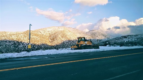 hay un poco de nieve