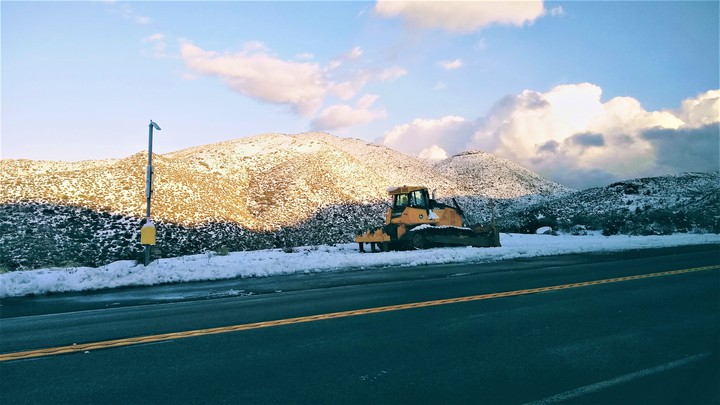 hay un poco de nieve