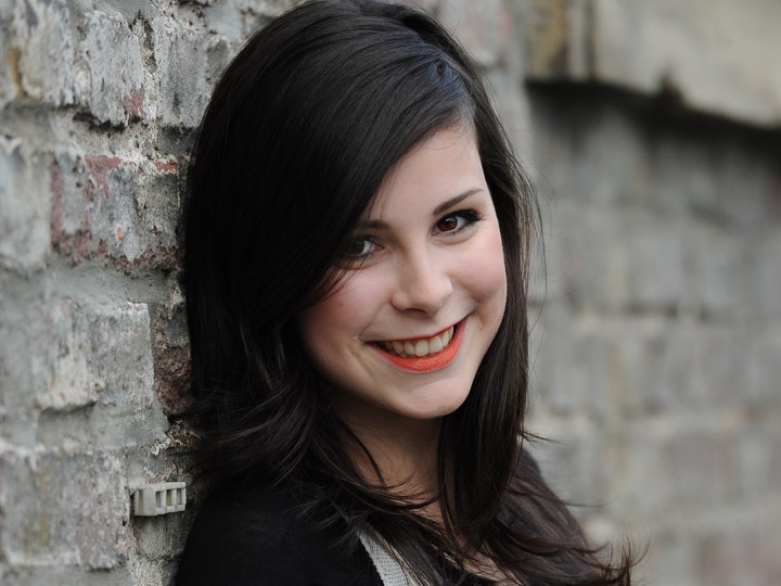 Lena Mayer Brown-Eyed Girl Brunette Smile