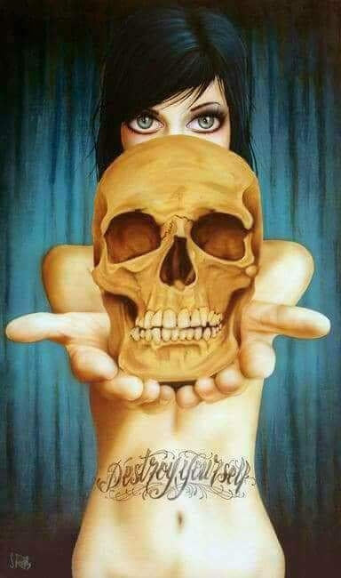 skull woman