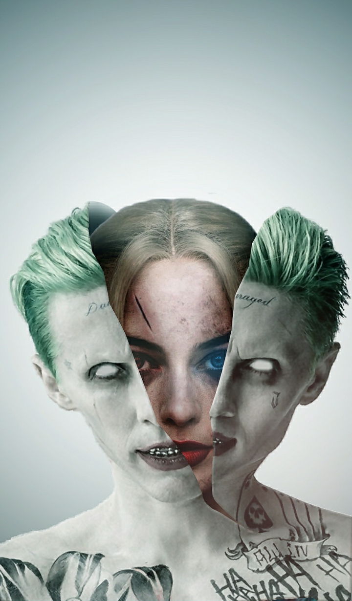 Harley Quinn inside the Joker. (조커 속안에 할리 퀸)