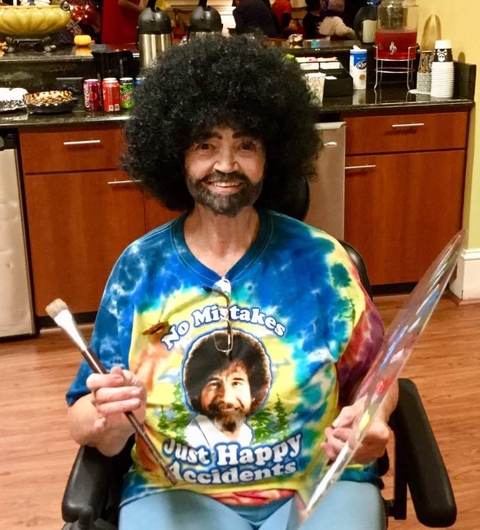me as bob ross