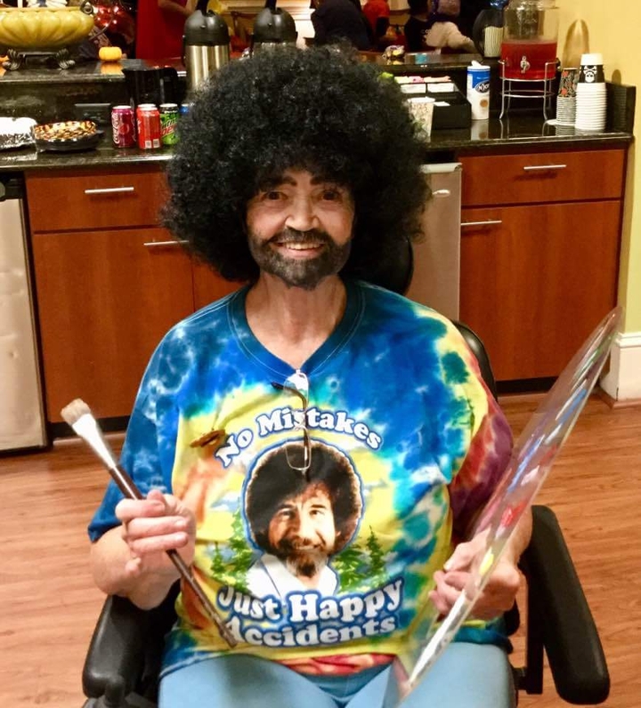 me as bob ross