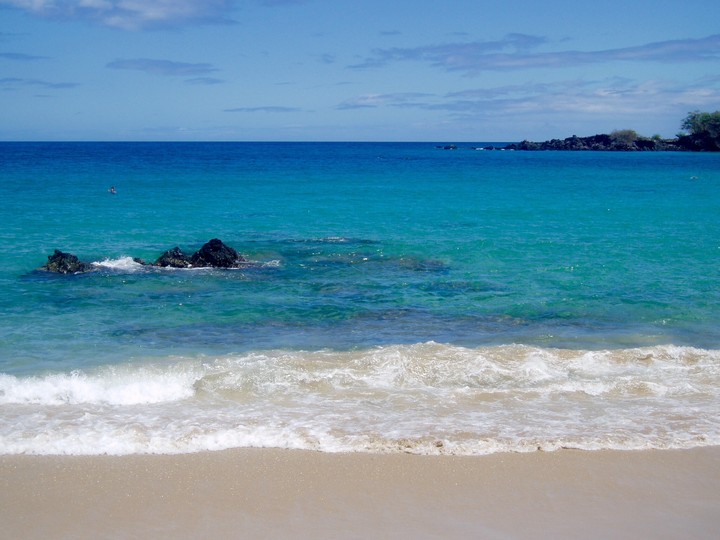 on the beach, Hawaii, 2010