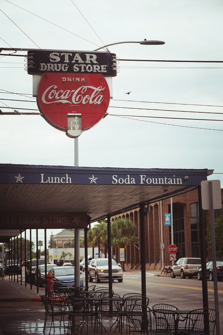 Old time drugstore on the island