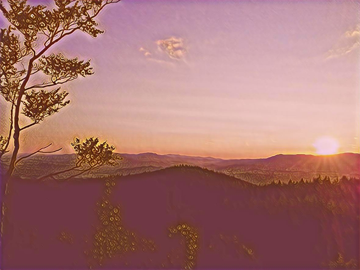 Peaceful sunset