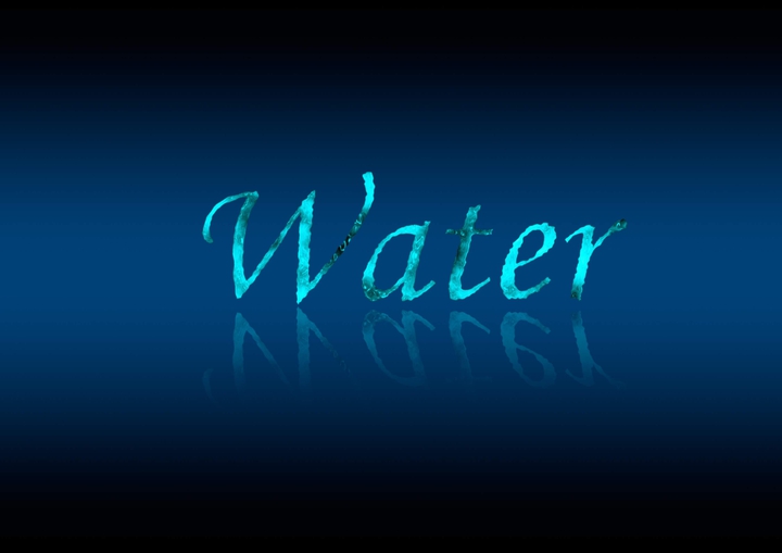 water text