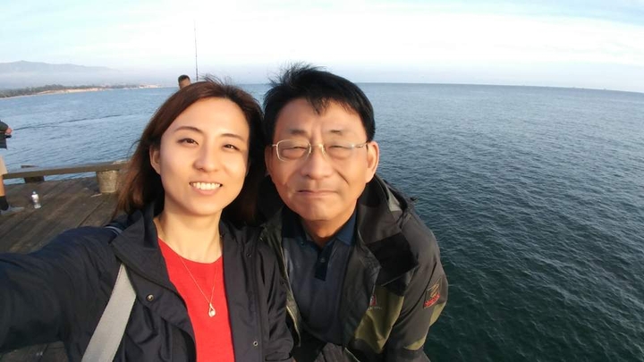 미국에서 딸과 같이