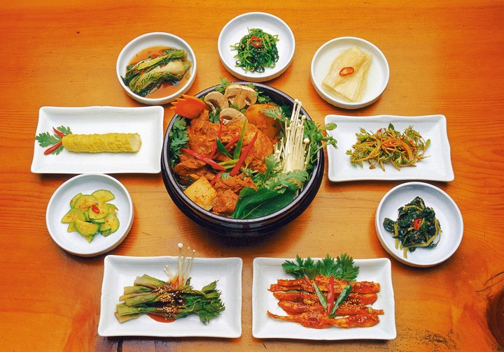 한식-밥과 고기