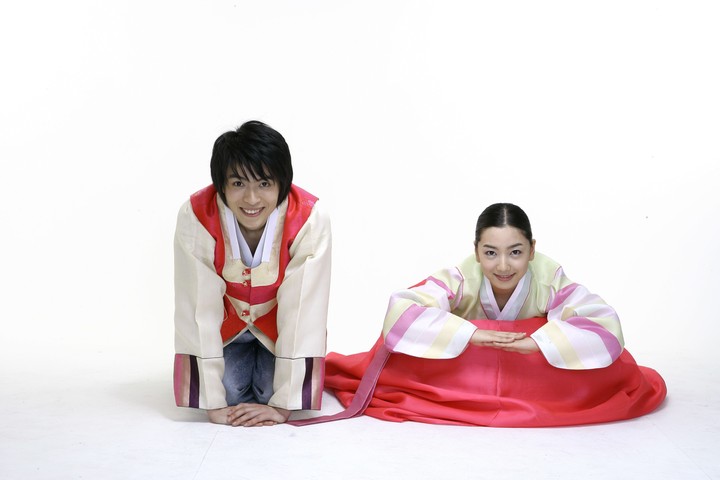 Couple in Korean Dress