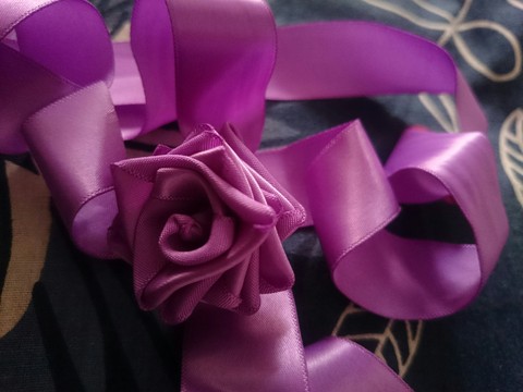 hand made ribbon rose