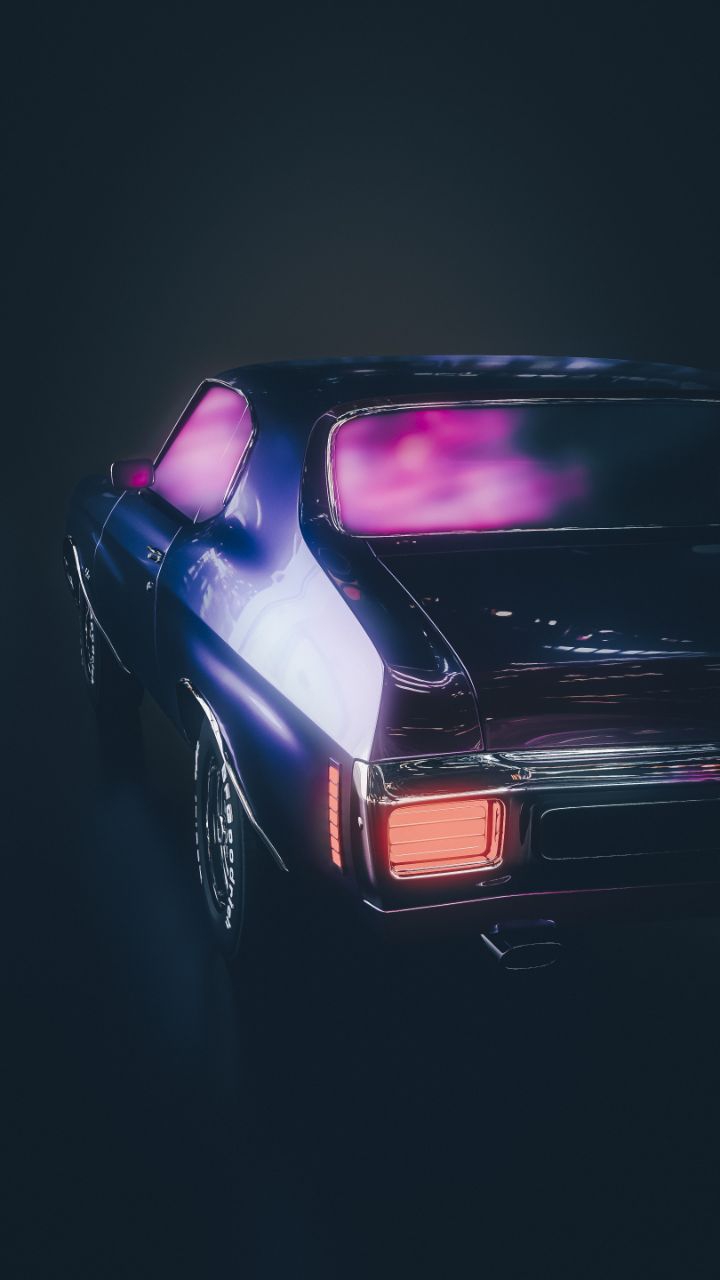 purple car