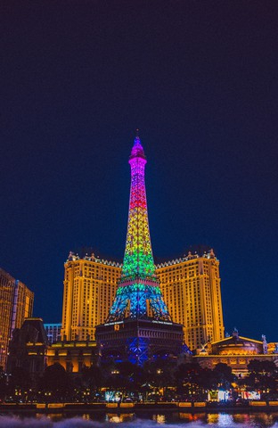 colored cityscape