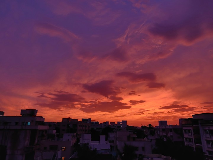 red sky