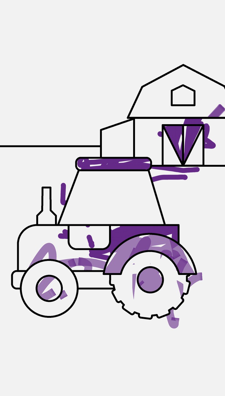 tractor baby crayons