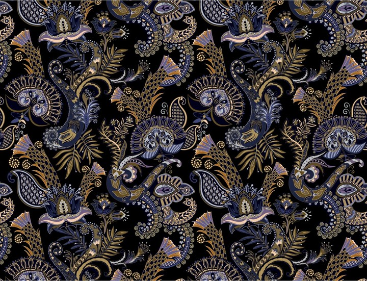 Dark paisley pattern