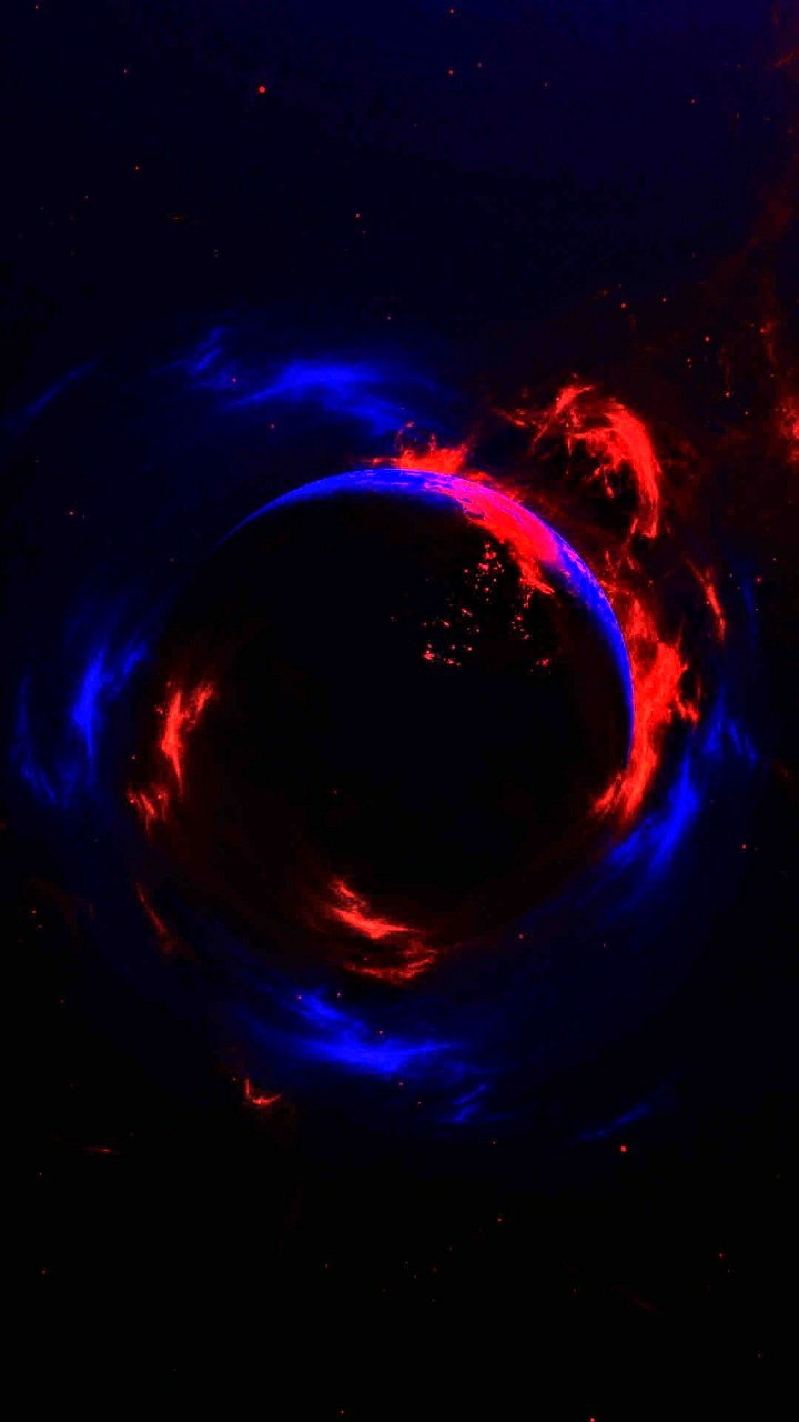 Oled Blue and Red Planet