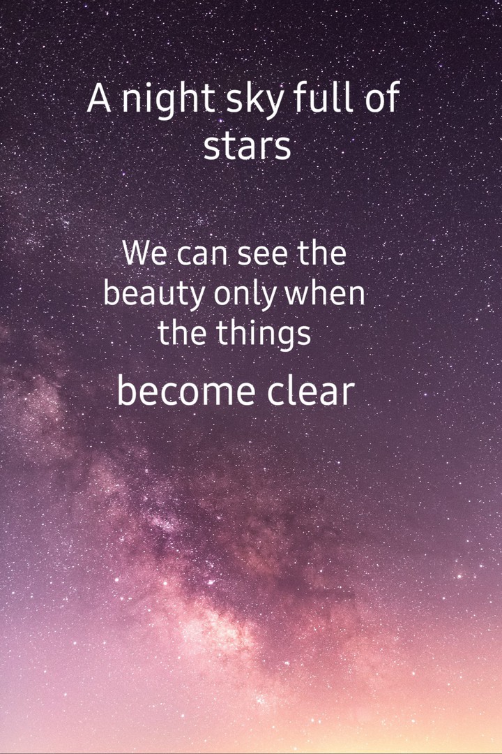 A nightsky full of stars
