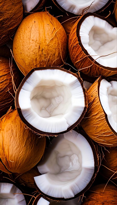 רקעים Coconut, food