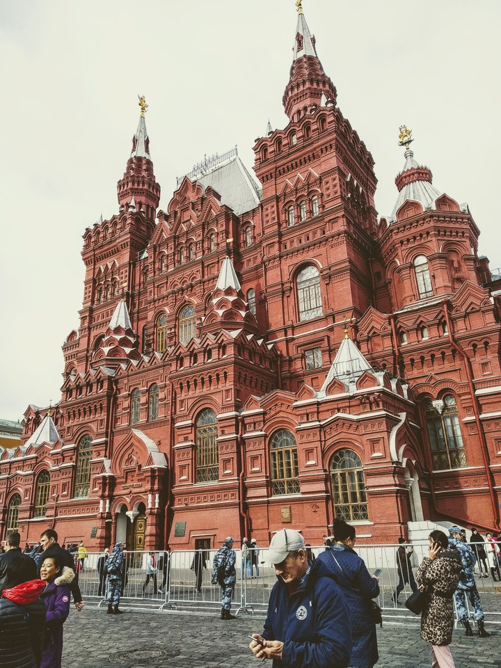 red building