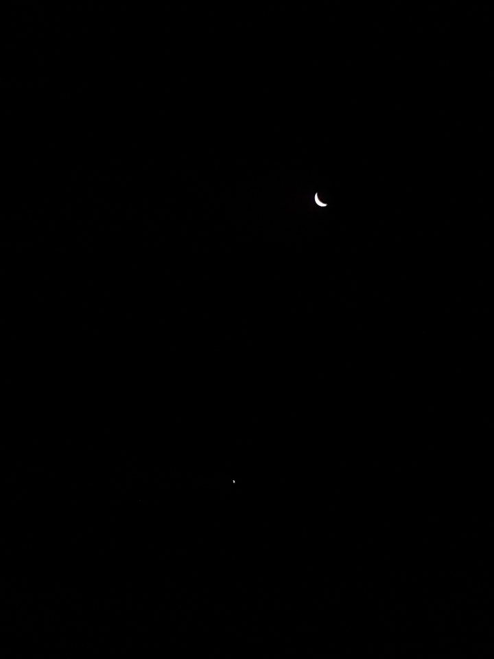 Moon and Venus