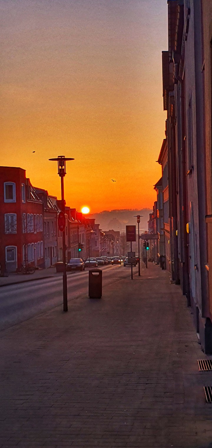Sonnenaufgang in Norddeutschland