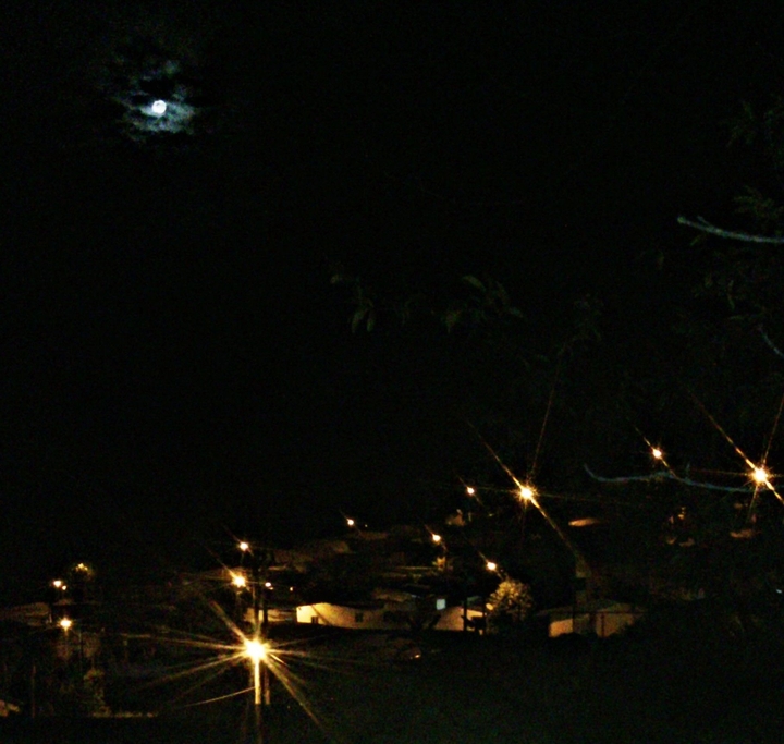 Noche, luna llena