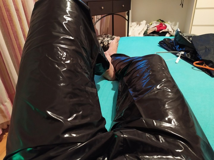 swishy nylon pants
