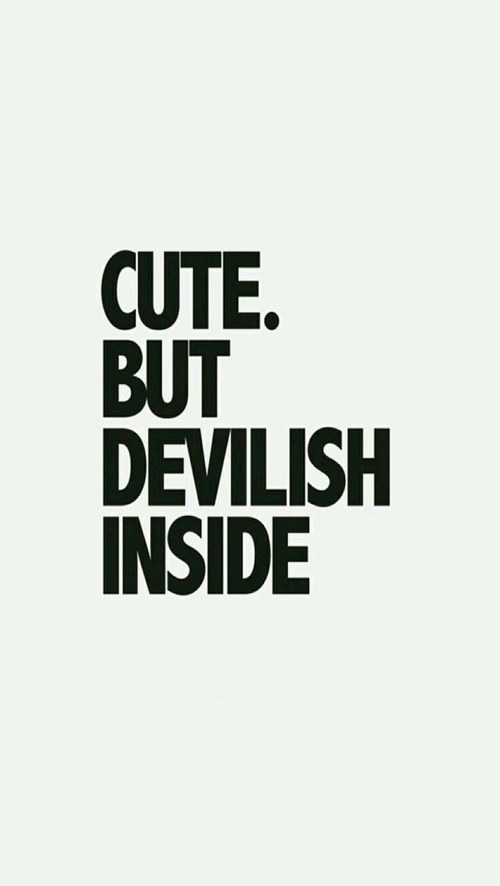 Cute!! But devilish inside