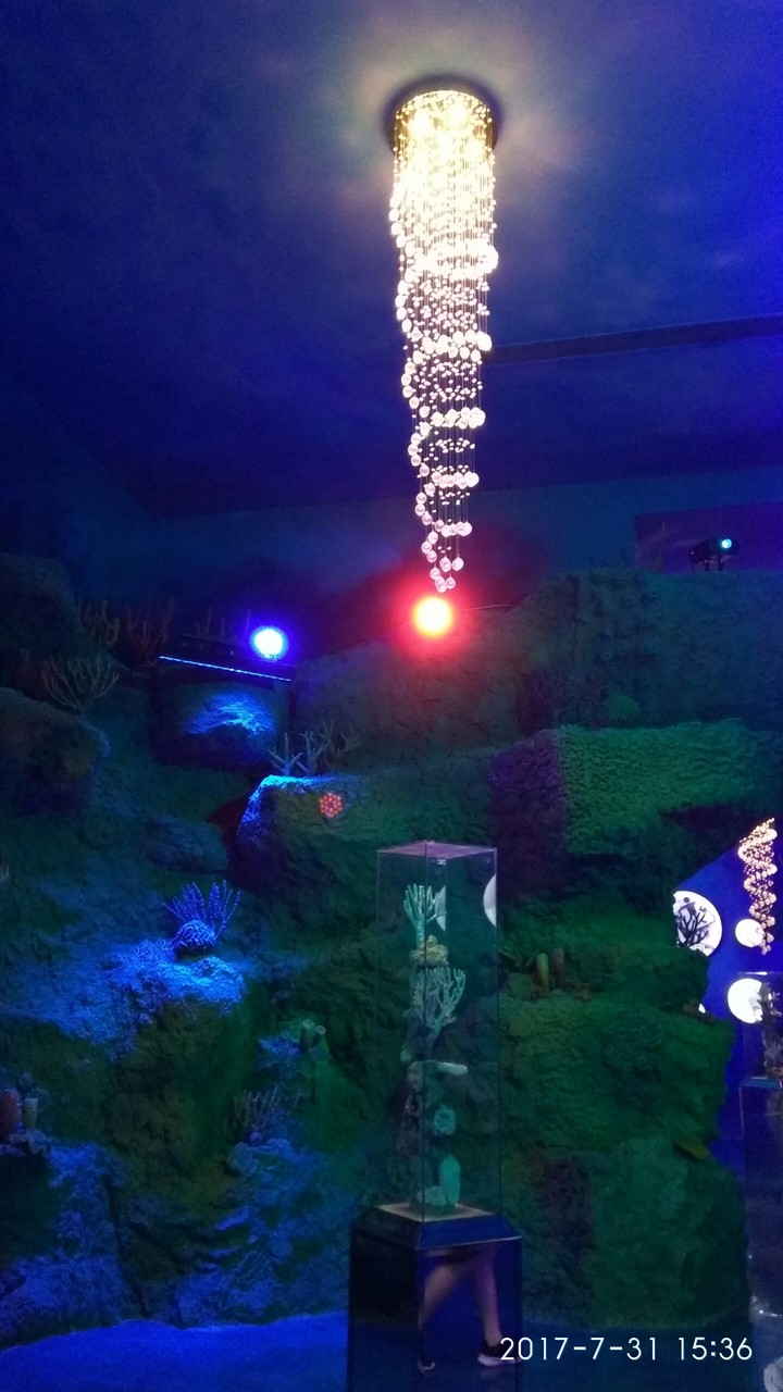 light in the museum
