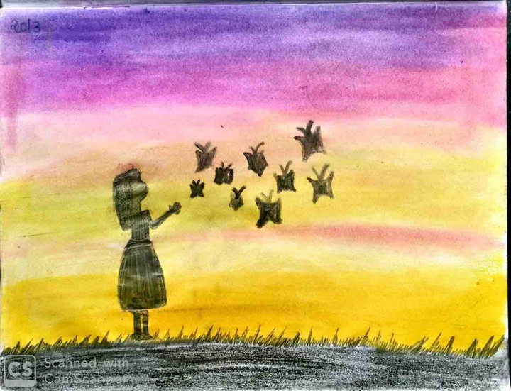Beautiful Painting of a Girl