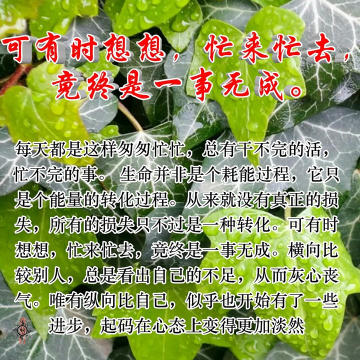 人生就是这样。。。每日都在重复