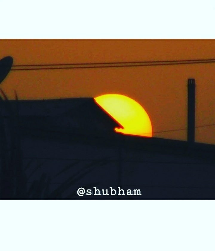 Evening sunset..