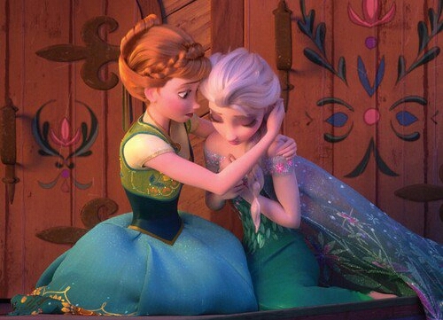 Anna and Elsa frozen fever
