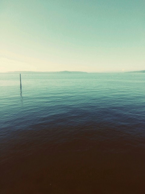 The deep dark water.