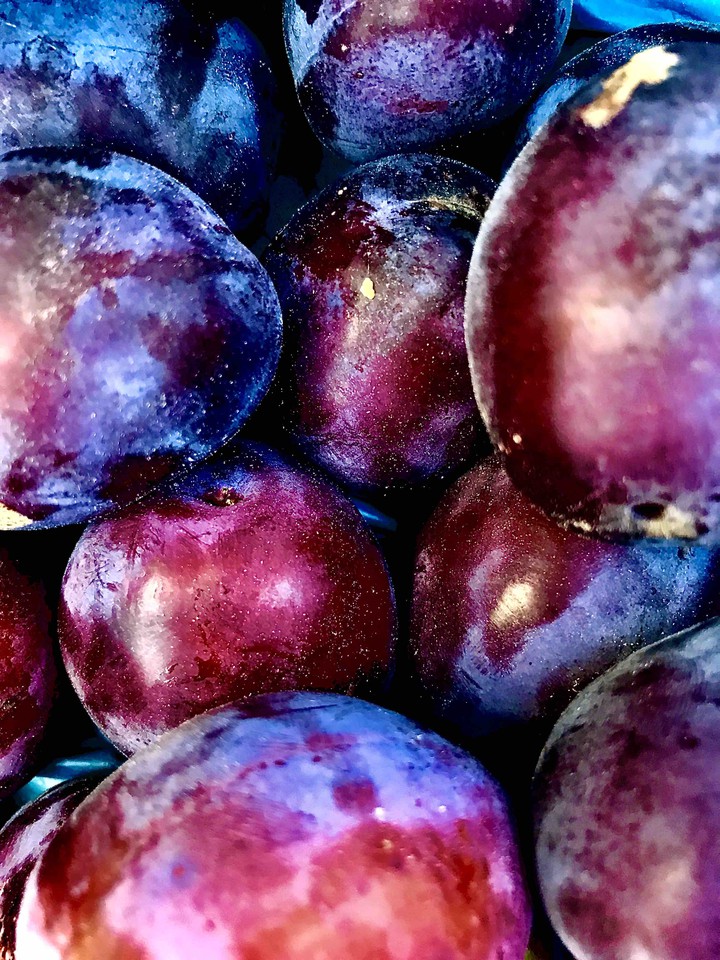Juicy plums