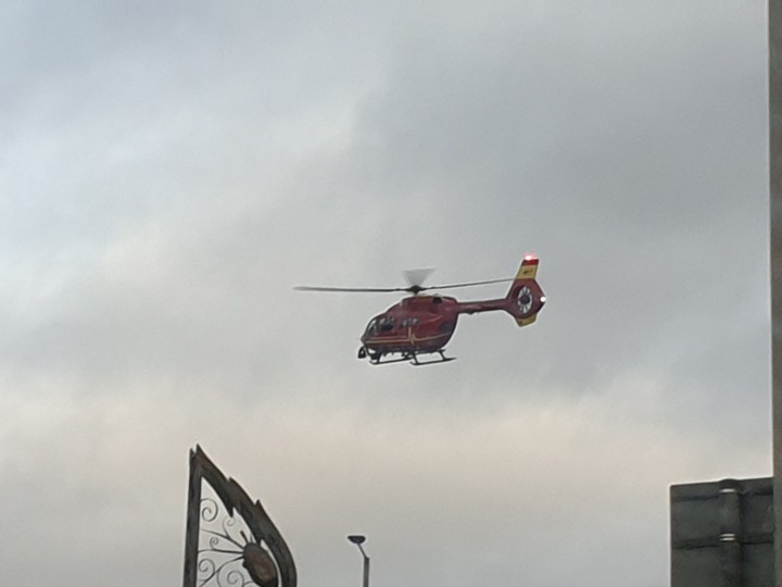 where is the helicopter landing?