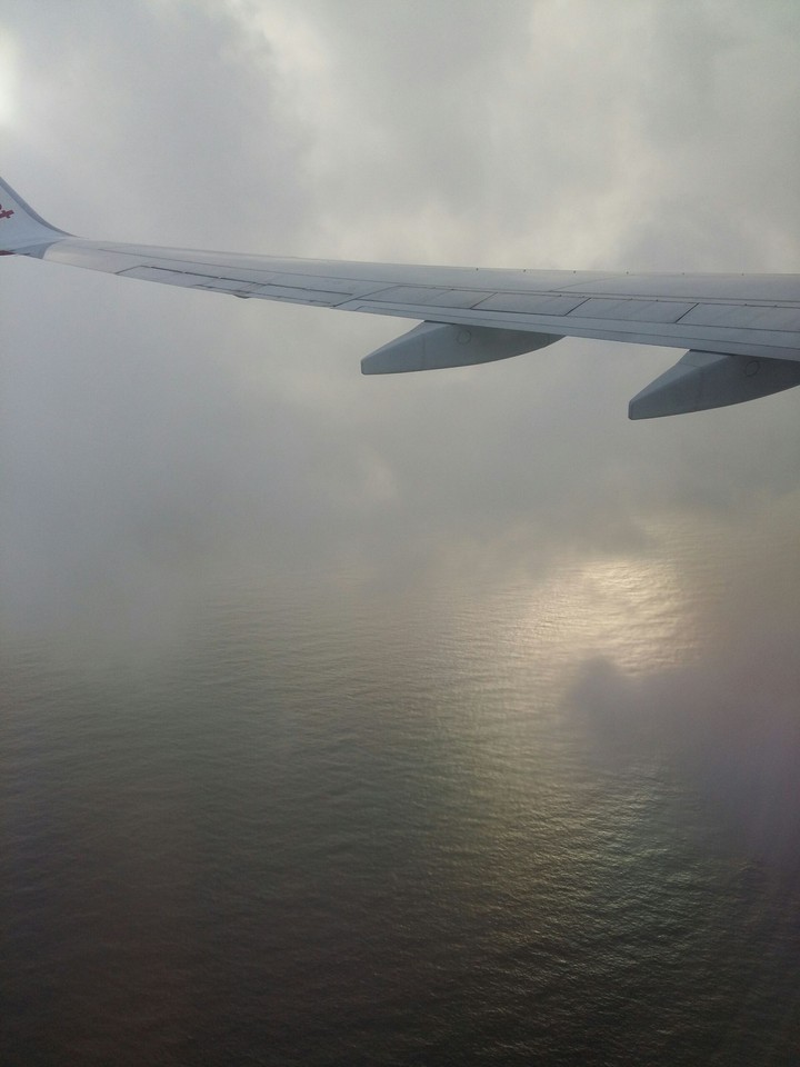ocean from flight