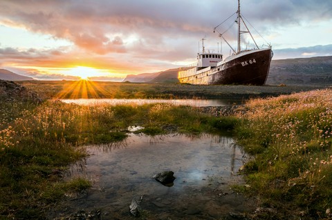Sun rising In beautiful Place.