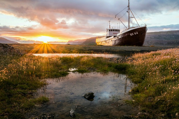 Sun rising In beautiful Place.