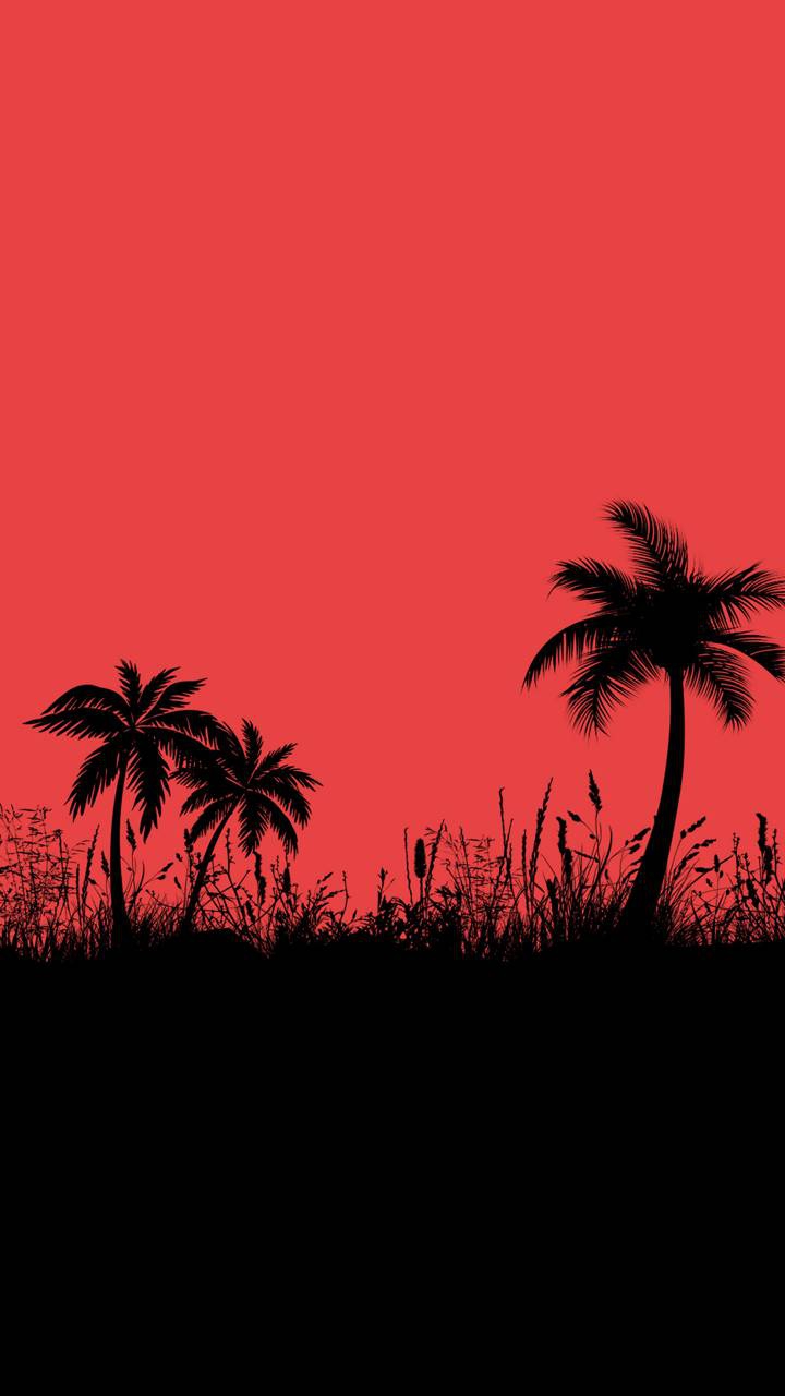 red landscape