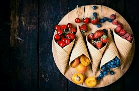 red and fruit