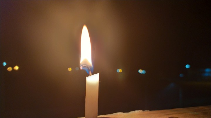 Beautiful Glowing Candle