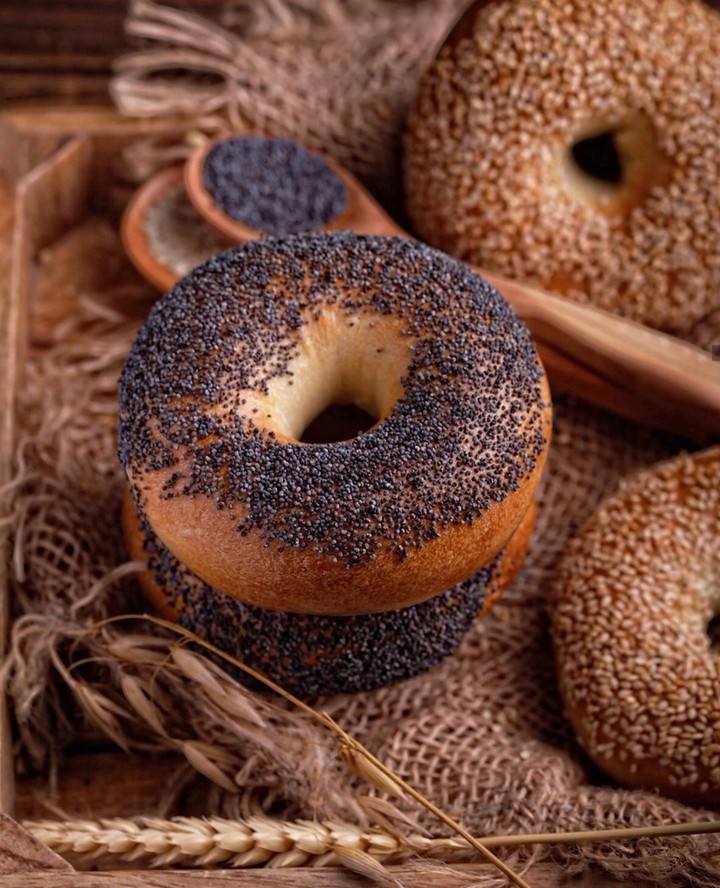with poppy seeds