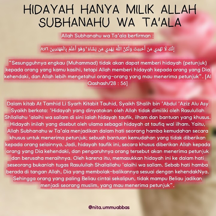 hidayah milik Allah